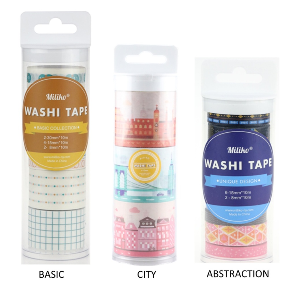 Miliko Todo/Decoration Washi Tape Gift Set-3 Set